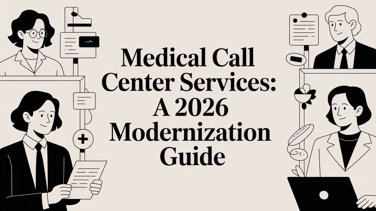 Medical Call Center Services: A 2026 Modernization Guide
